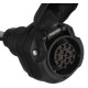 Trailer socket adapter cable TRAILER CABLE 5, from 13-pin to 7-pin N+S, 35cm