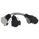 Trailer plug cable adapter TRAILER CABLE 6, from 13-pin to 7-pin N+S, 35cm