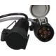 Trailer plug cable adapter TRAILER CABLE 6, from 13-pin to 7-pin N+S, 35cm