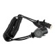 Spiral connecting adapter from 15-pin to 2×7-pin plug (S+N) TRAILER CABLE 9, 24V, 3.5m