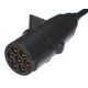 Coiled 7-pin connecting cable type N TRAILER CABLE 11, plastic plug, 24V, 3.5m