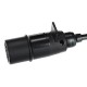 Coiled 7-pin connecting cable type N TRAILER CABLE 11, plastic plug, 24V, 3.5m