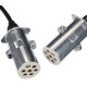 Coiled 7-pin connecting cable type S TRAILER CABLE 12, metal plug, 24V, 3.5m