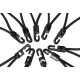 Set of bungee cords with plastic hook CARGO CORD SET 2, 20cm, 10 pcs