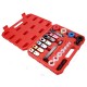 Fuel and air conditioning quick-disconnect tool set MECHANIC AC SET 1, 22 pcs
