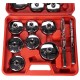 Set of cup wrenches for oil filters MECHANIC OIL WRENCH 16, 16 pcs