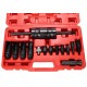 Injector removal set with impact slide hammer MECHANIC PULLER SET 1, 14 pcs