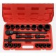 Socket set with ratchet MECHANIC WRENCH SET 2, heavy-duty, 21 pcs
