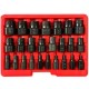Damaged Screw and Nut Extractor Set MECHANIC NUT REMOVER 2, 25 pcs