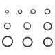 Set of NBR and steel sealing rings MECHANIC RING SET 3, M6–M24, 180 pcs