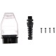 OBD-II plug with 16 pins for assembling your own cable MECHANIC CABLE 30, transparent