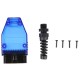 OBD-II plug with 16 pins for assembling your own cable MECHANIC CABLE 31, blue