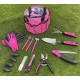 GARDEN PINK 10 garden tool set