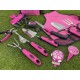 GARDEN PINK 12 garden tool set
