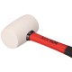 Rubber mallet TPR HAMMER 220, white, 220g, 285mm