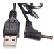 Replacement USB power cable DC jack 3.5x1.35mm, for diffusers Flower and Ball