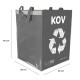 Recycling bags SORT EASY 4 METAL, 30x30x40cm, 4x36l, 4 pcs