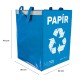 Recycling bag SORT EASY PAPER, 30x30x40cm, 36l