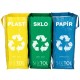 Sorted waste bags SORT EASY 3 SLIM, 18x30x40 cm, 3 x 22 l, 3 pcs