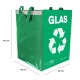 Recycling bag SORT EASY GLAS DE, 30x30x40 cm, 36 l