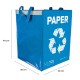 Recycling bag SORT EASY PAPER EN, 30x30x40cm, 36l