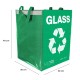 Recycling bag SORT EASY GLASS EN, 30x30x40cm, 36l