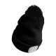Beanie with headlamp 180 lm, rechargeable, USB, one size, cotton/PE, black with pompom