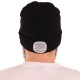 Beanie with headlamp 180 lm, rechargeable, USB, one size, cotton/PE, black