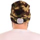 Beanie with headlamp 180 lm, rechargeable, USB, one size, cotton/PE, camouflage