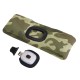 Headband with 180 lm headlamp, rechargeable, USB, one size, cotton/PE, camouflage