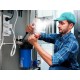 Cap with LED light B-CAP 25 lm, rechargeable, USB, universal size, turquoise
