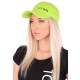 Cap with LED light B-CAP 25 lm, rechargeable, USB, one size, fluorescent green