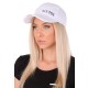 Cap with LED light B-CAP 25lm, rechargeable, USB, one size, white
