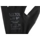 Work gloves made of polyester half-dipped in polyurethane GLOVE PE-PU 9, black, size 9