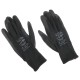 Polyester work gloves partially dipped in PU GLOVE PE-PU 10, black, size 10\