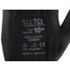 Polyester work gloves partially dipped in PU GLOVE PE-PU 10, black, size 10\