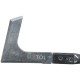 L-shaped garden weed knife, length 315 mm, ergonomic handle