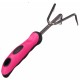 Hand cultivator GARDEN PINK ONE, stainless steel, 28 cm
