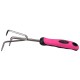 Hand cultivator GARDEN PINK ONE, stainless steel, 28 cm