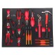 Tool trolley with tools MECHANIC TROLLEY TITAN 1559, 13 drawers, 1559 pcs of tools