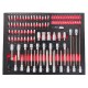 Tool trolley with tools MECHANIC TROLLEY TITAN 1559, 13 drawers, 1559 pcs of tools