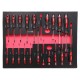 Tool trolley with tools MECHANIC TROLLEY TITAN 1559, 13 drawers, 1559 pcs of tools