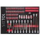 Workshop tool trolley MECHANIC TROLLEY KEVIN 182, 7 drawers, 182 pcs of tools