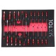 Workshop tool trolley MECHANIC TROLLEY KEVIN 326, 7 drawers, 326 pcs of tools