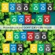 Recycling bag SORT EASY CARTON, 30x30x40cm, 36l