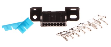 OBD2 female socket without wired pins, 16 free pins
