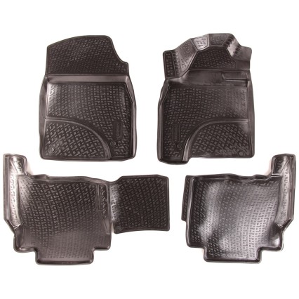 Rubber floor mats Toyota Land Cruiser (200 J20) (07-) (3D)