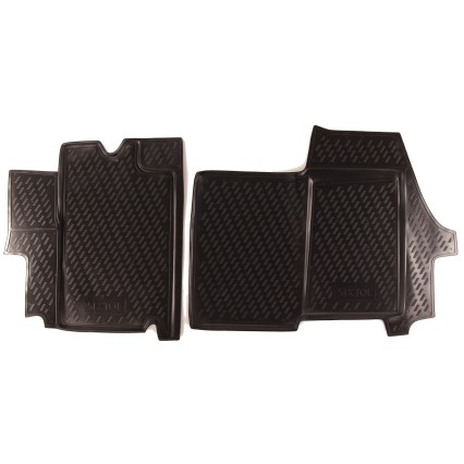Rubber floor mats PEUGEOT Boxer, 1994->, 2 pcs