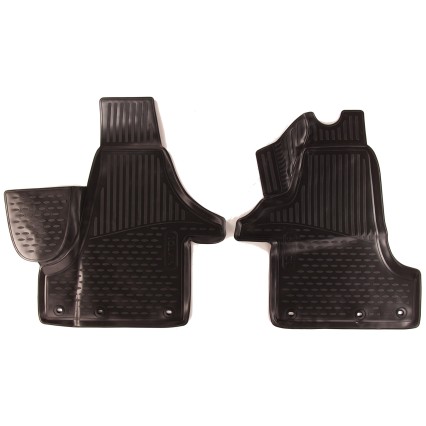 3D Rubber mats VOLKSWAGEN Transporter (T6), 2015->, VAN, (Europe), 2 pcs
