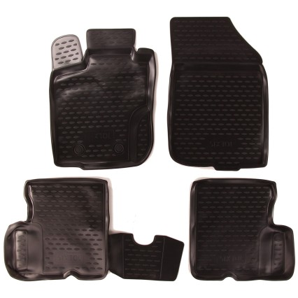 Rubber floor mats RENAULT Duster 4WD, 2011-2015